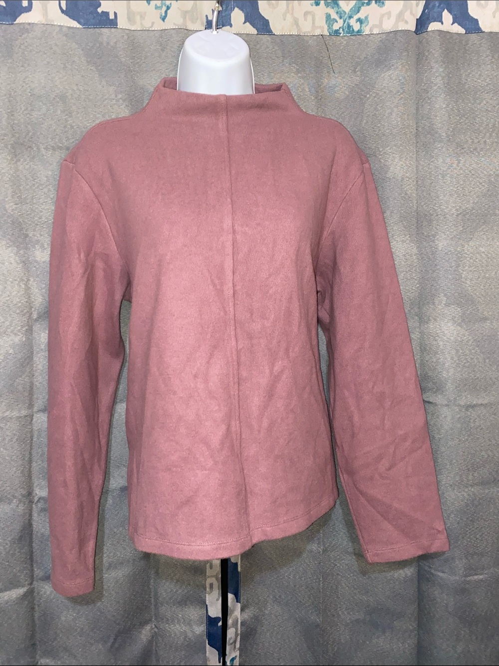 a new day Dusty Rose Mock-Neck Trench Coat